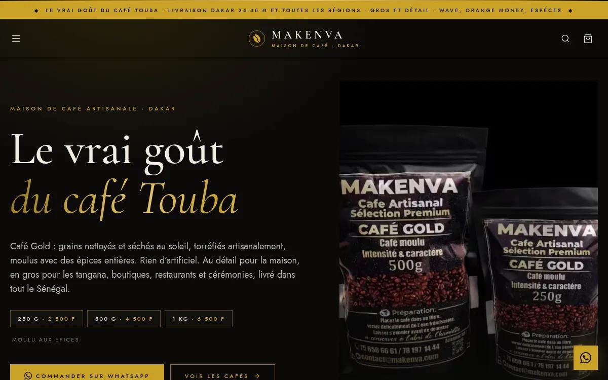 MAKENVA Café — E-commerce · Coffee
