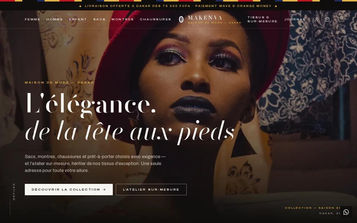 MAKENVA — E-commerce · Mode — projet livré par Kolonell