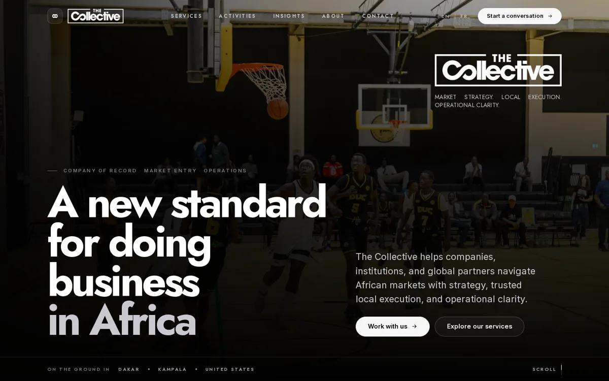 The Collective — Corporate · Conseil — projet livré par Kolonell