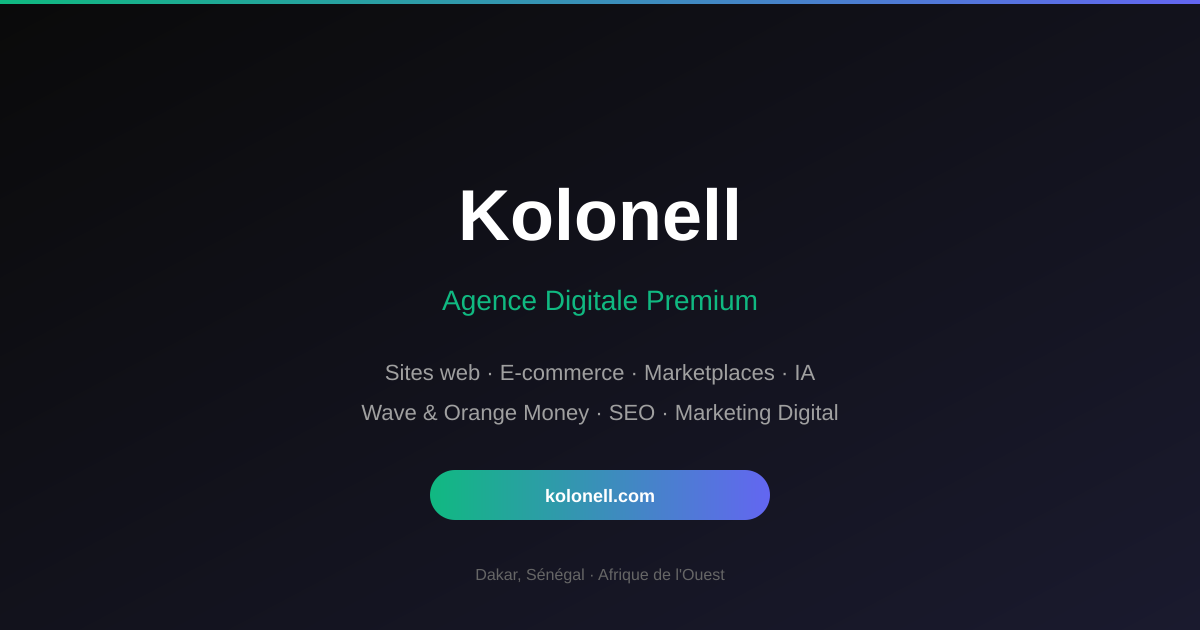 Kolonell - Dakar